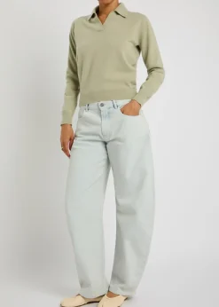 Wool polo jumper