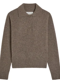 Wool polo jumper