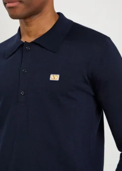 Wool polo shirt
