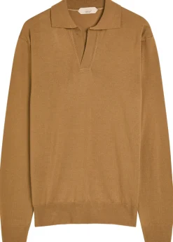 Wool polo shirt