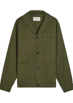 Worker patch pocket cotton shirt