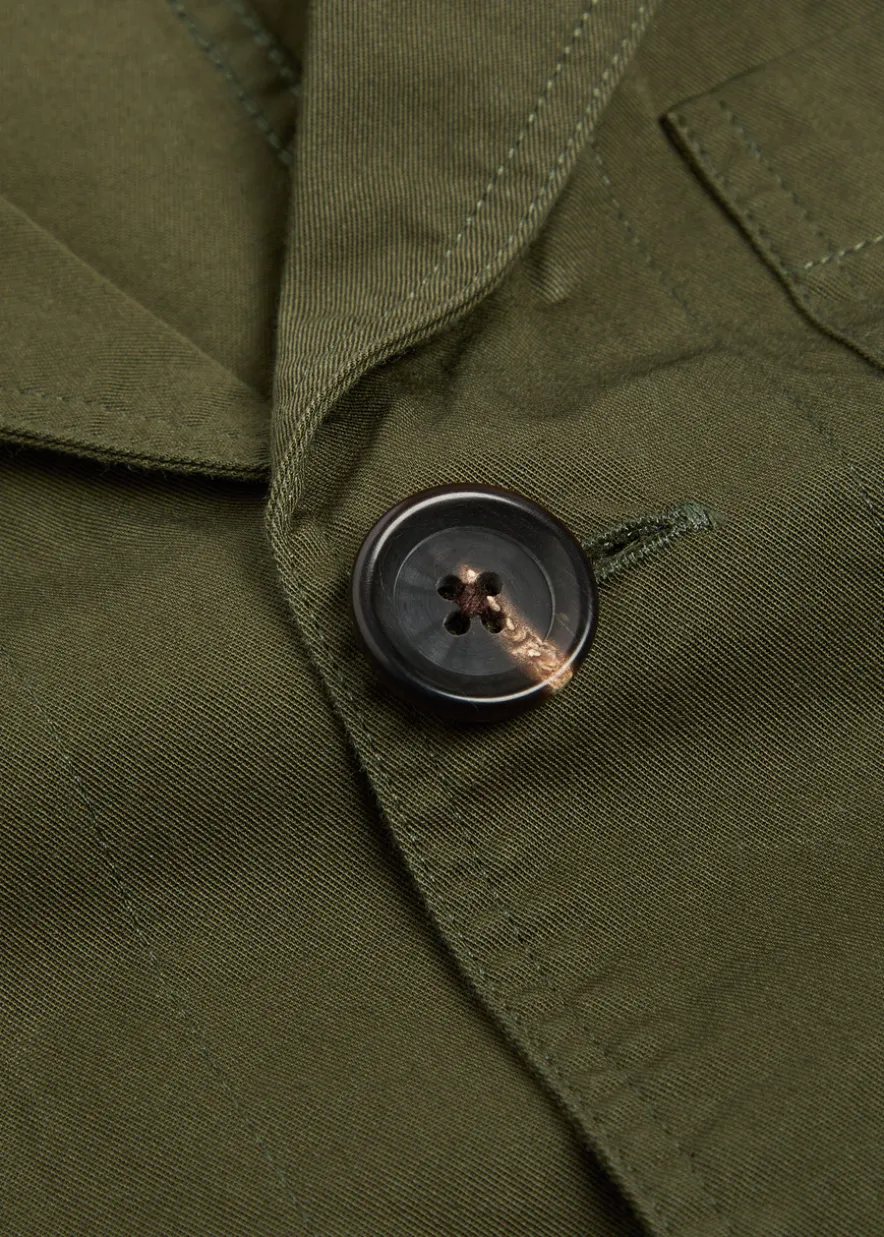 Worker patch pocket cotton shirt
