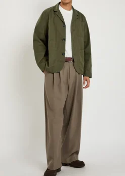 Worker patch pocket cotton shirt