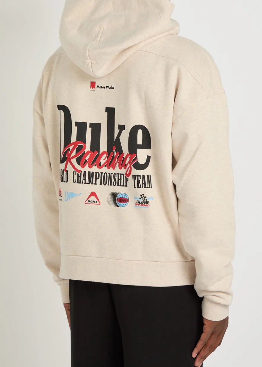 World Championship printed hooded cotton sweatshirt
