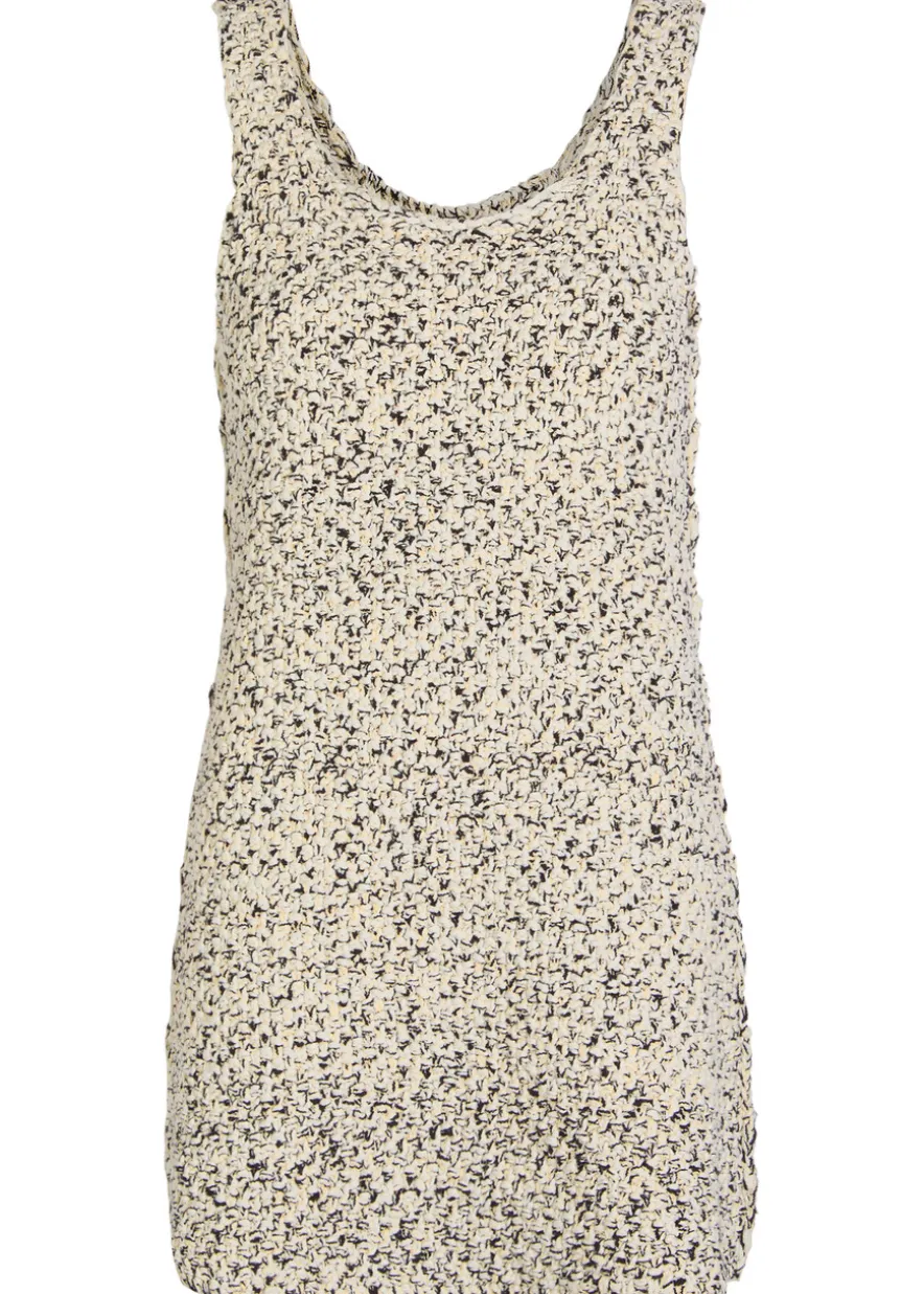 Woven cotton-blend mini dress