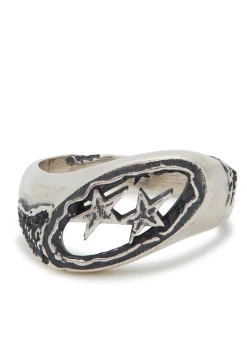 Wraped sterling silver-plated ring