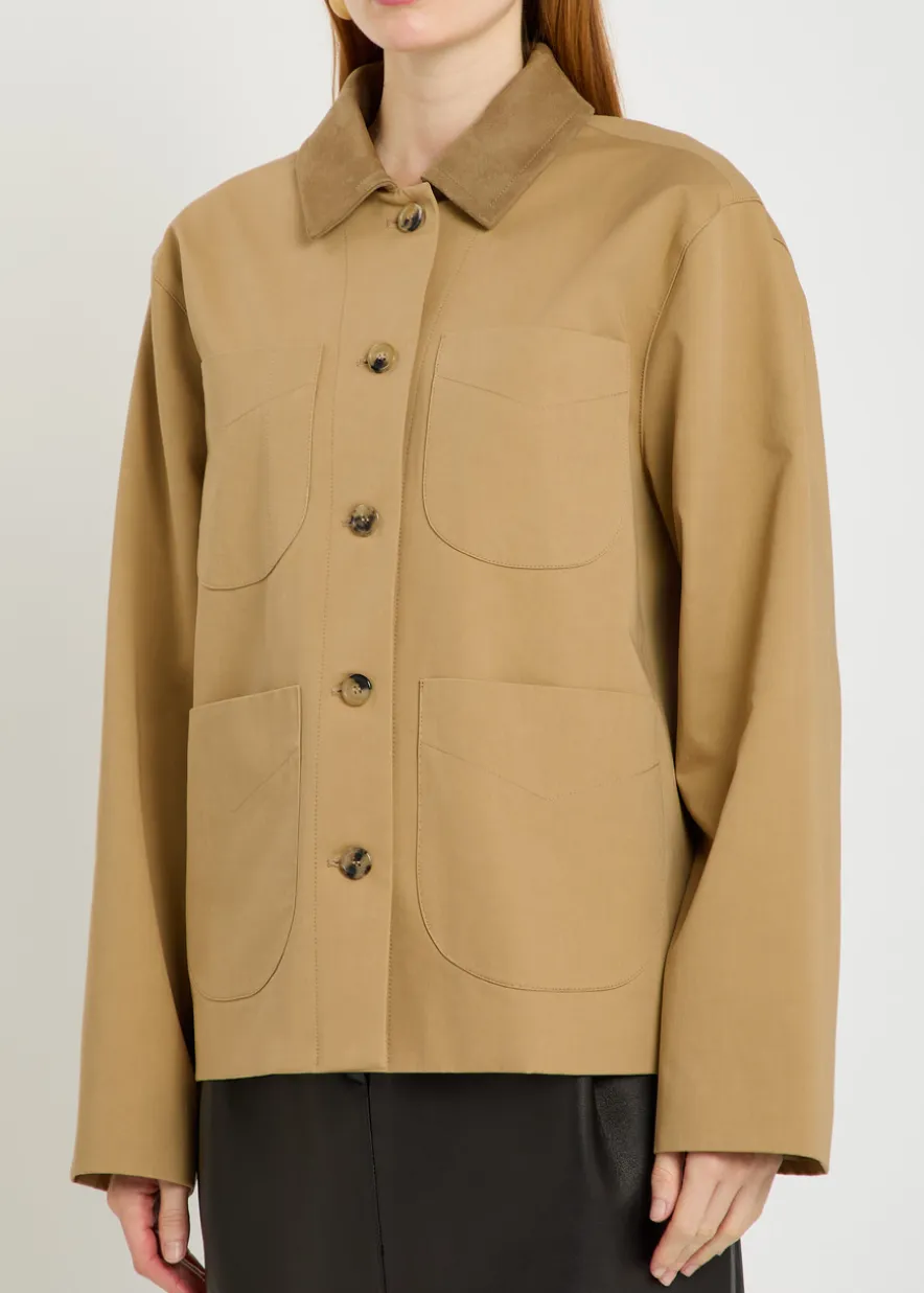 Wyatt suede and cotton jacket