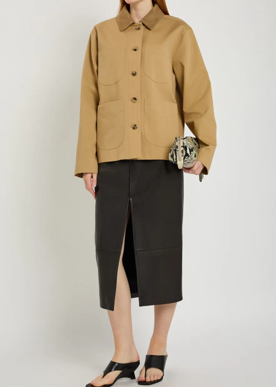 Wyatt suede and cotton jacket