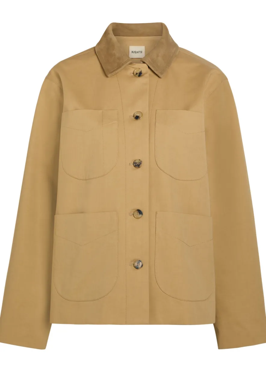 Wyatt suede and cotton jacket
