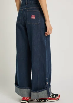 Wylie turn-up wide-leg jeans