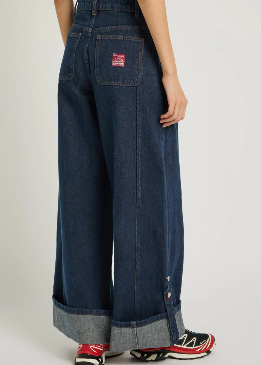 Wylie turn-up wide-leg jeans