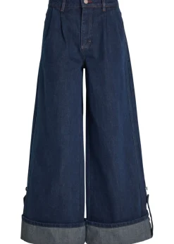 Wylie turn-up wide-leg jeans