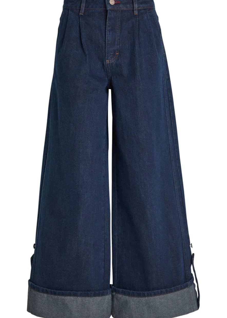 Wylie turn-up wide-leg jeans