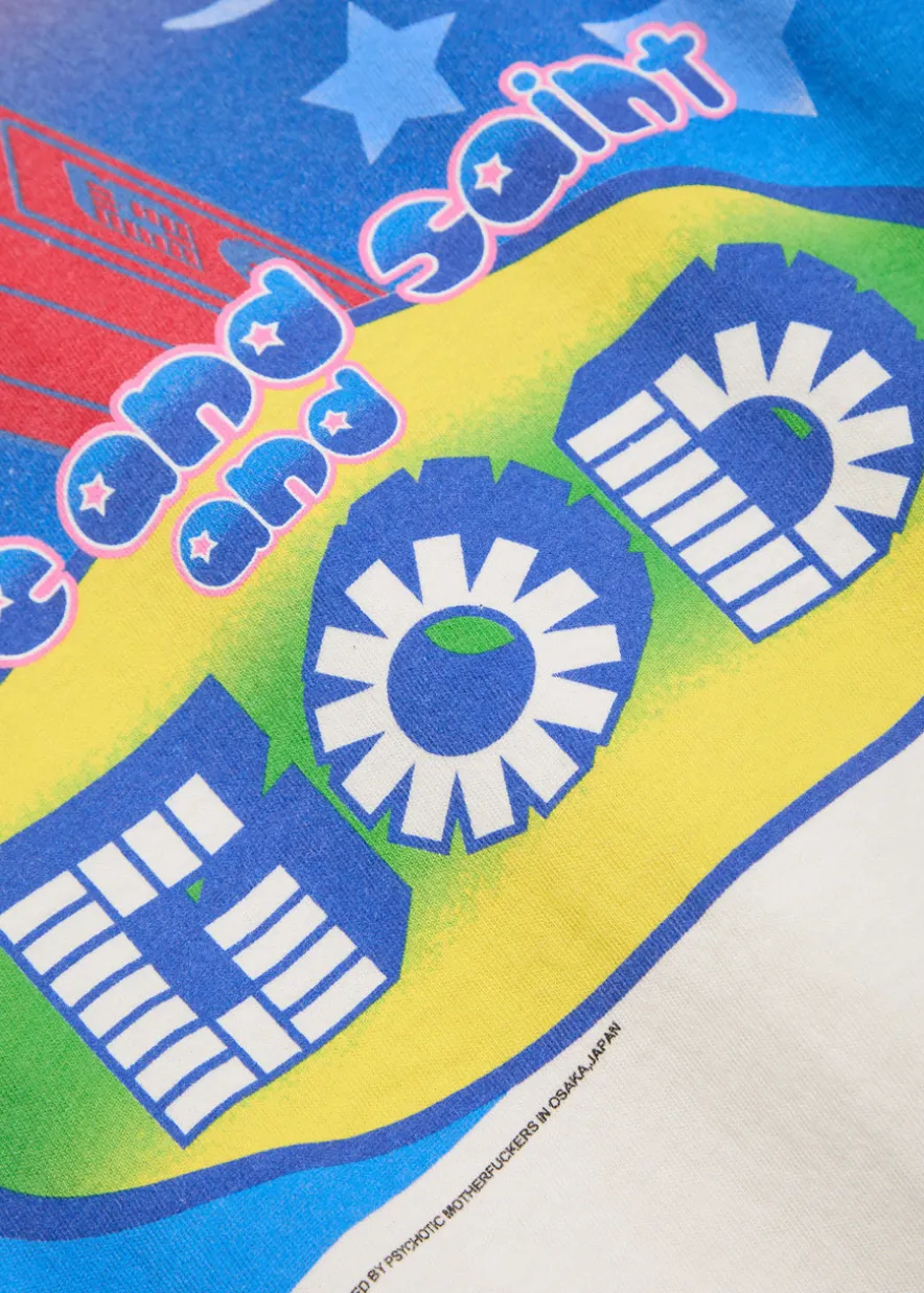 X A Bathing Ape God printed cotton T-shirt