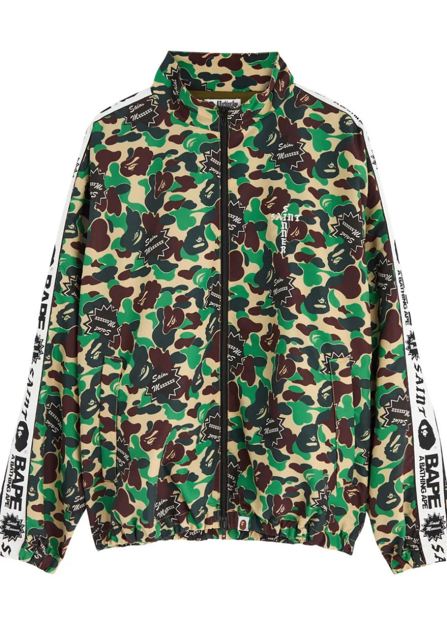 X A Bathing Ape printed nylon track jacket