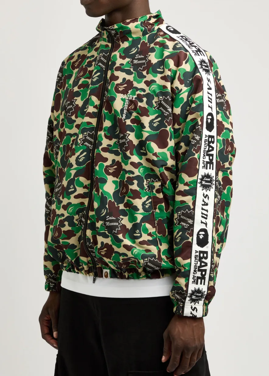 X A Bathing Ape printed nylon track jacket