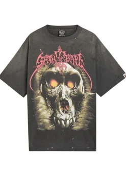 X A Bathing Ape Skull printed cotton T-shirt