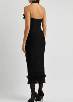 X Christopher Kane lace-trimmed midi dress