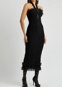 X Christopher Kane lace-trimmed midi dress