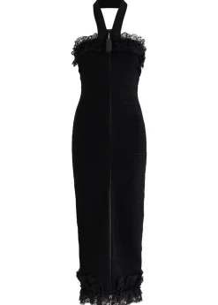X Christopher Kane lace-trimmed midi dress