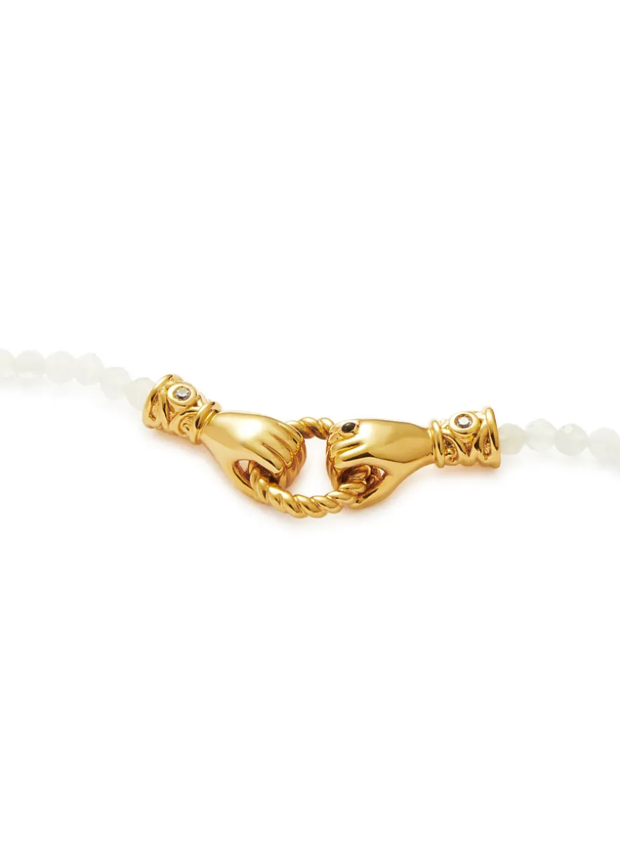 X Harris Reed In Good Hands mini beaded bracelet