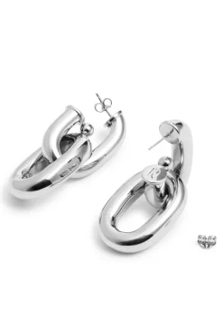 XL Link chain hoop earrings