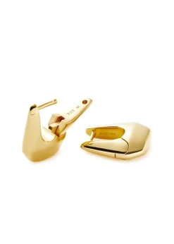 X Lucy Williams Acro small 18kt gold-plated hoop earrings