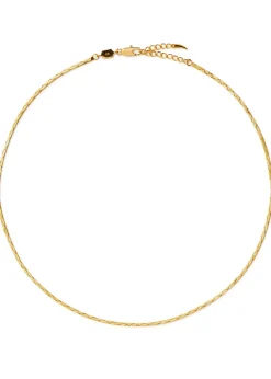 X Lucy Williams Cobra 18kt gold-plated choker
