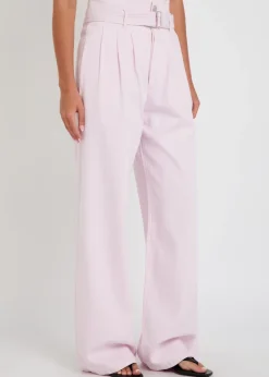 X Maria McManus belted wide-leg jeans
