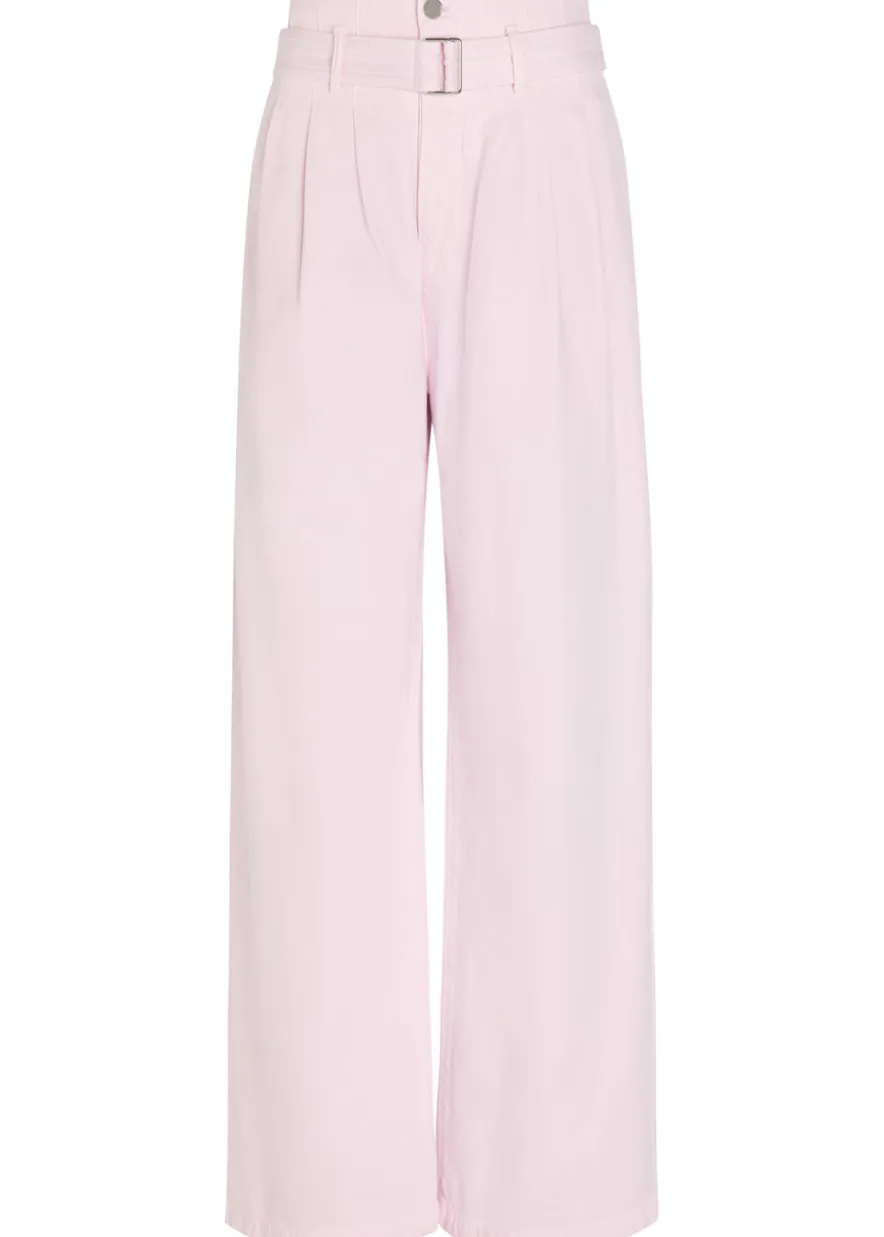 X Maria McManus belted wide-leg jeans