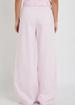 X Maria McManus belted wide-leg jeans