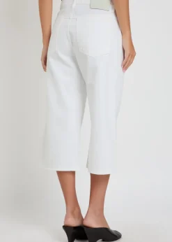 X Maria McManus wide-leg denim shorts