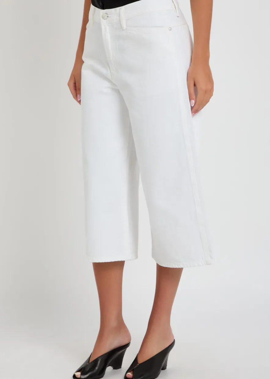 X Maria McManus wide-leg denim shorts