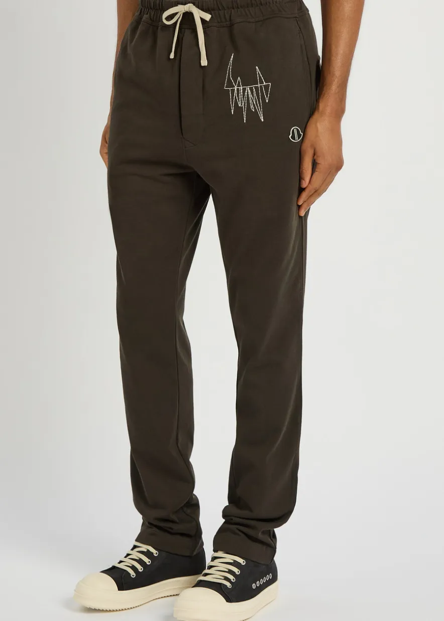 X Moncler logo-appliquéd cotton sweatpants