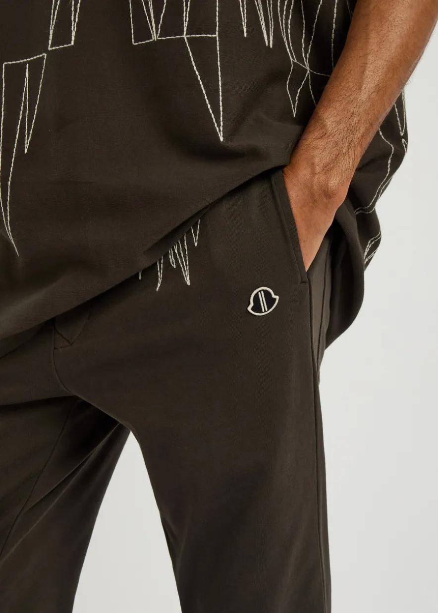 X Moncler logo-appliquéd cotton sweatpants