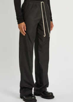X Moncler logo-appliquéd drawstring shell trousers
