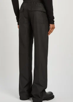 X Moncler logo-appliquéd drawstring shell trousers