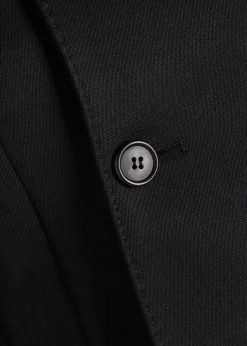 X RHW double-breasted wool-blend mini blazer dress