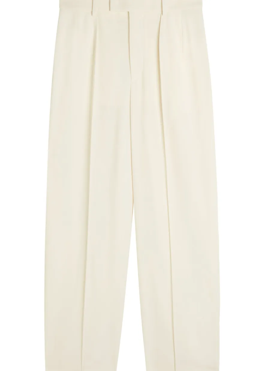 X RHW pintuck wool trousers