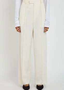 X RHW pintuck wool trousers