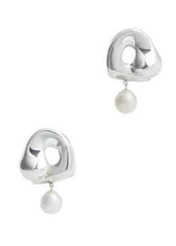 X Simone Bodmer-Turner Sandra large sterling silver drop earrings
