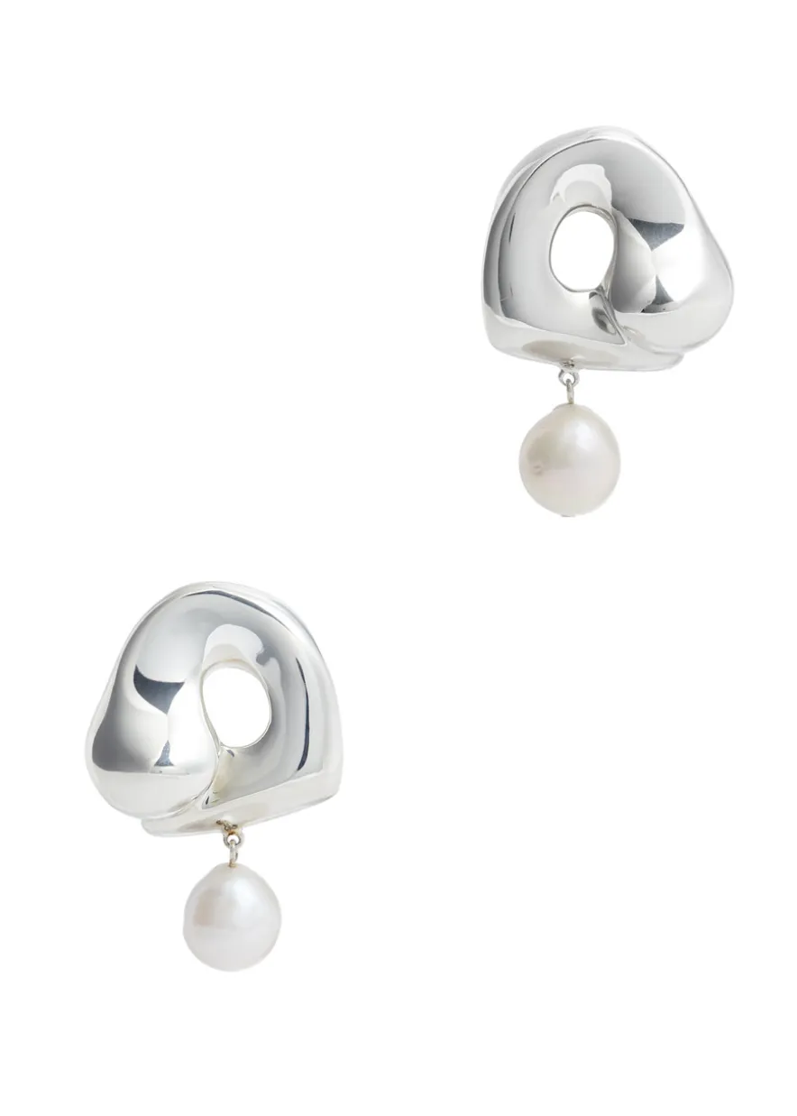 X Simone Bodmer-Turner Sandra large sterling silver drop earrings
