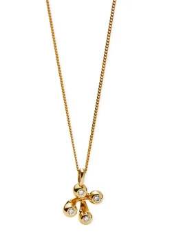 X The Flag Twins Atom 18kt gold vermeil necklace