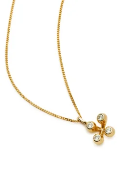 X The Flag Twins Atom 18kt gold vermeil necklace