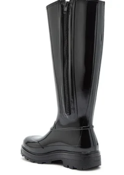 X Tretorn Tijntje glossed rubber wellington boots