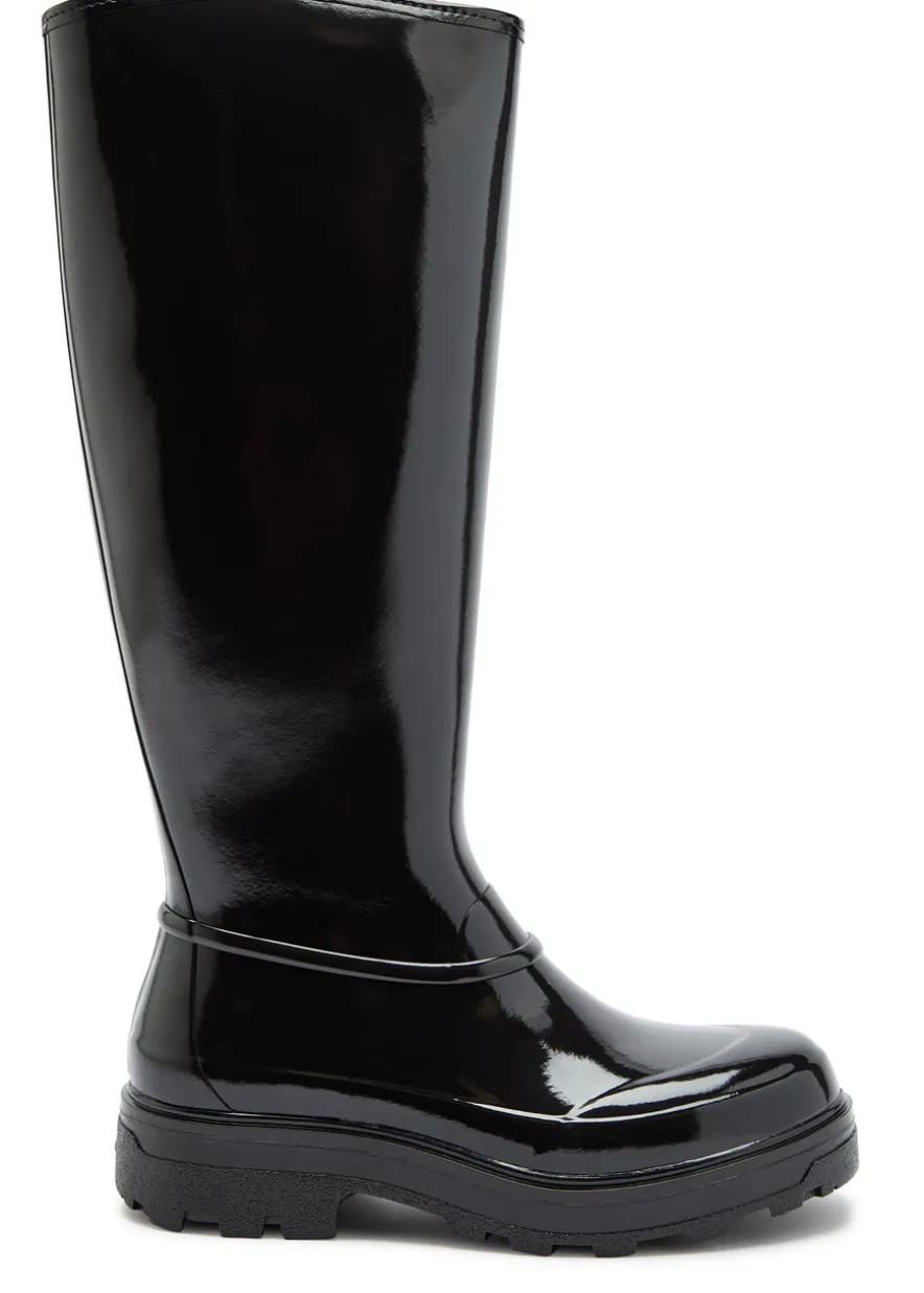 X Tretorn Tijntje glossed rubber wellington boots
