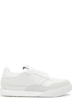 Yard Court panelled leather sneakers