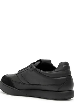 Yard Court panelled leather sneakers