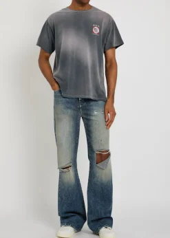 40 Year faded cotton T-shirt