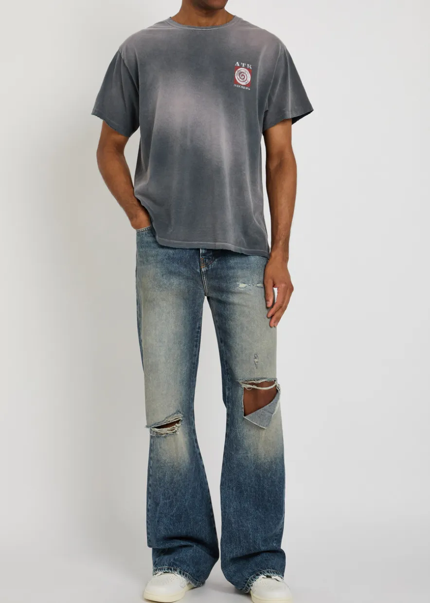 40 Year faded cotton T-shirt